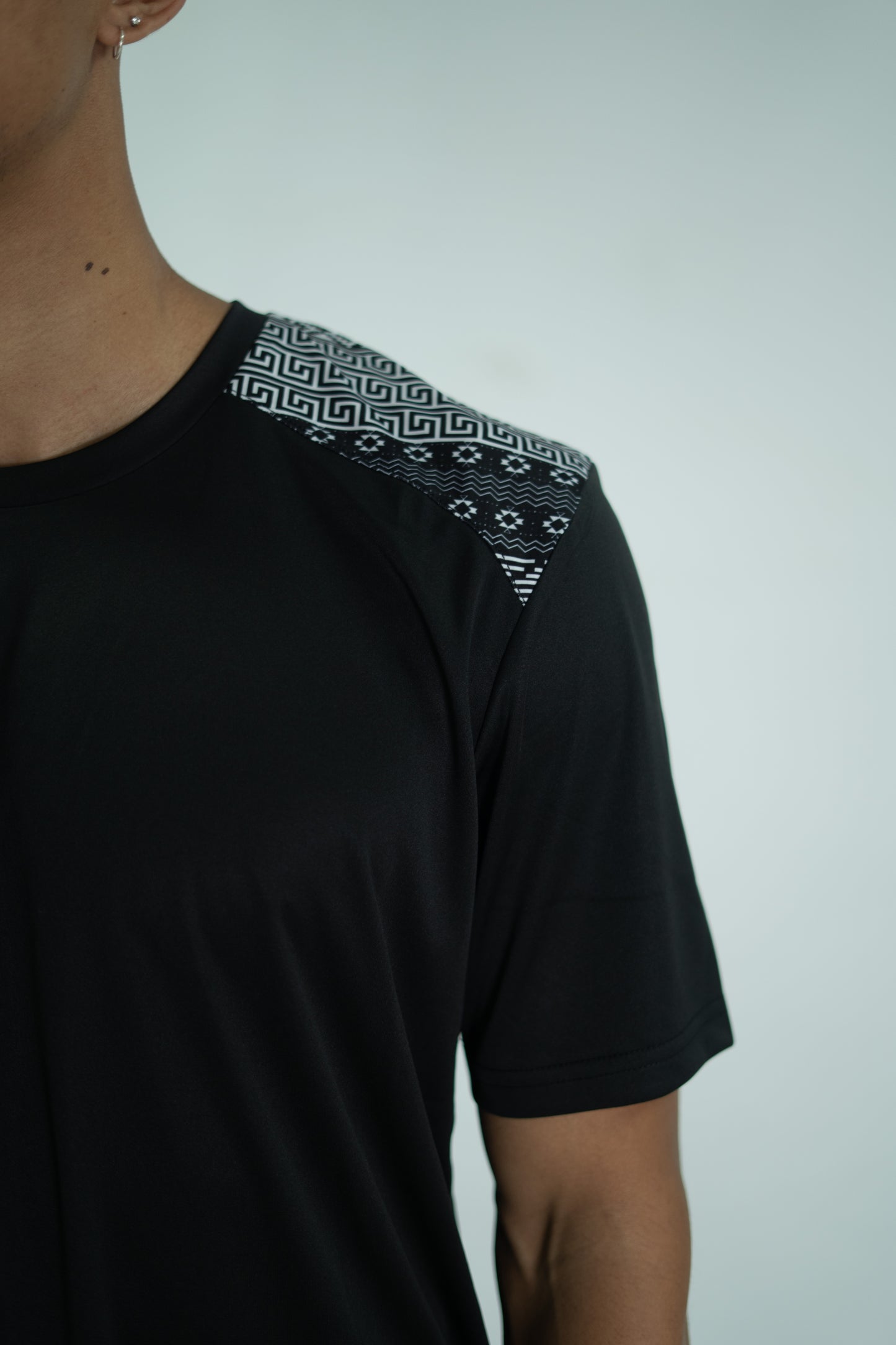 Ethnic Pattern Performance T-Shirt
