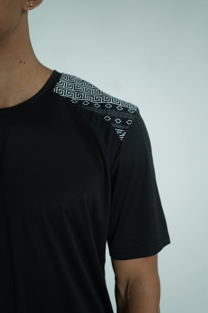 Ethnic Pattern Performance T-Shirt