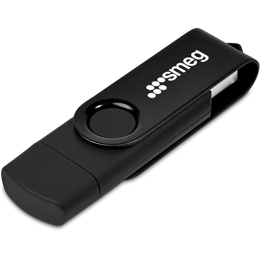 Shuffle Gyro Black Flash Drive – 8GB - Black