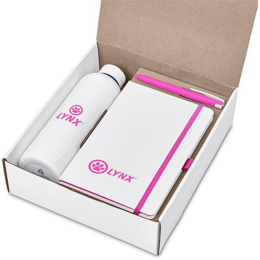 Clark White Gift Set - Pink