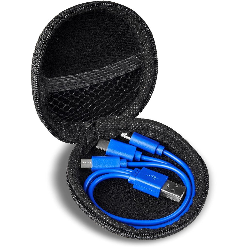 Sammy Tri-Cable in EVA Case - Blue