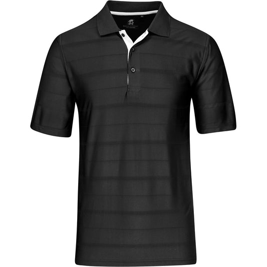 Black polo shirt on a white background

