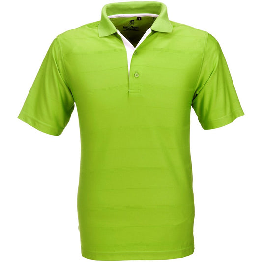 Green polo shirt on a white background

