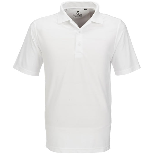 White polo shirt on a white background


