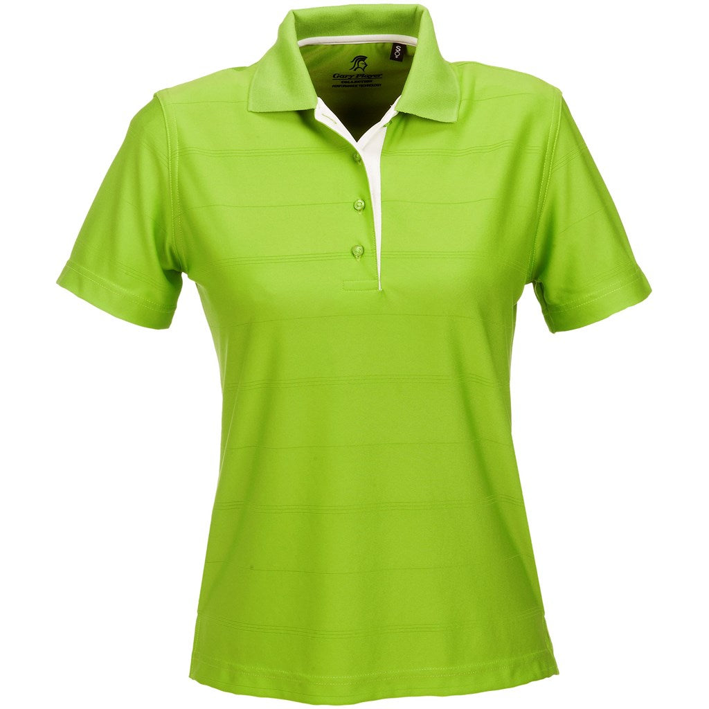 Green polo shirt on a white background

