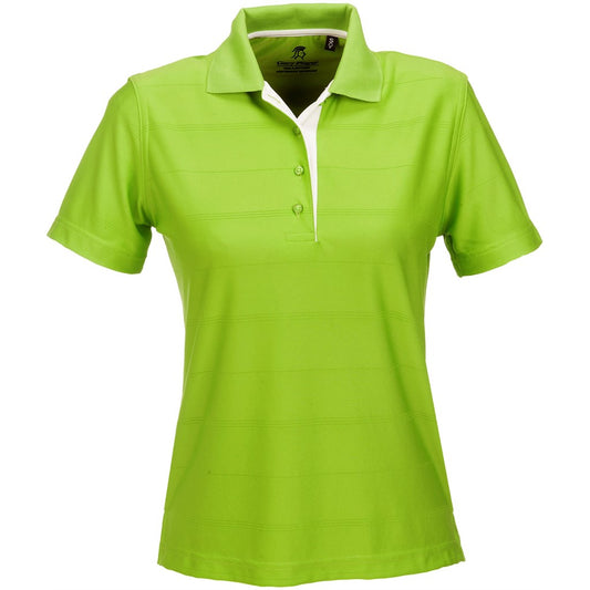 Green polo shirt on a white background

