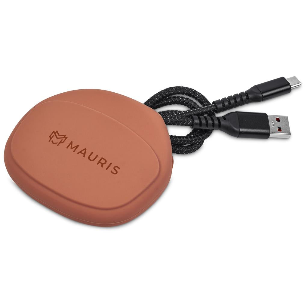 Orange earbuds protective case