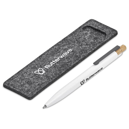 Okiyo Mimo Recycled Aluminium Ball Pen - Solid White