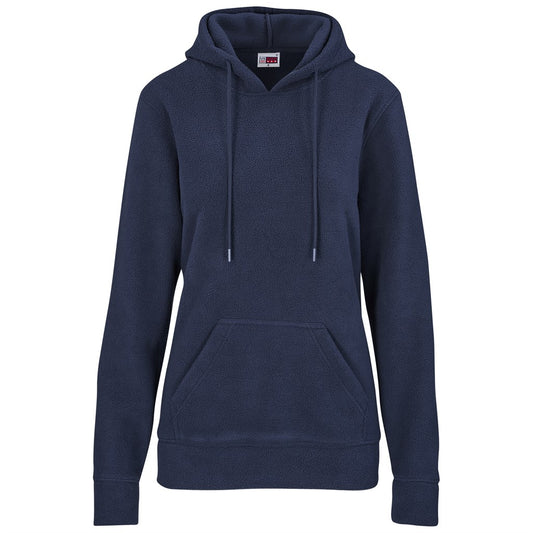 Navy blue hoodie on a white background


