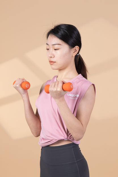 Live Up Bone Head Dumbbell 1kg Set Of 2