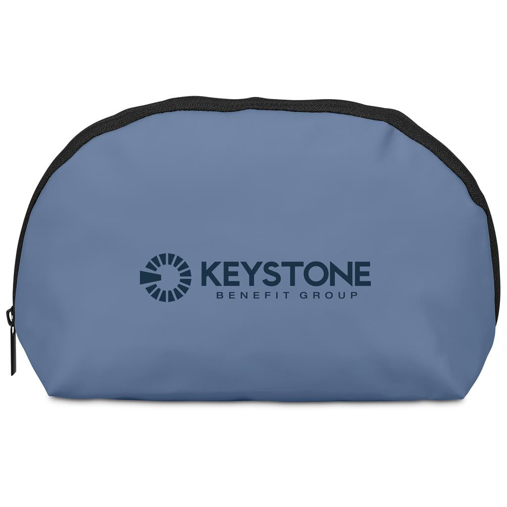 Blue pouch with 'Keystone Benefit Group' logo on a white background

