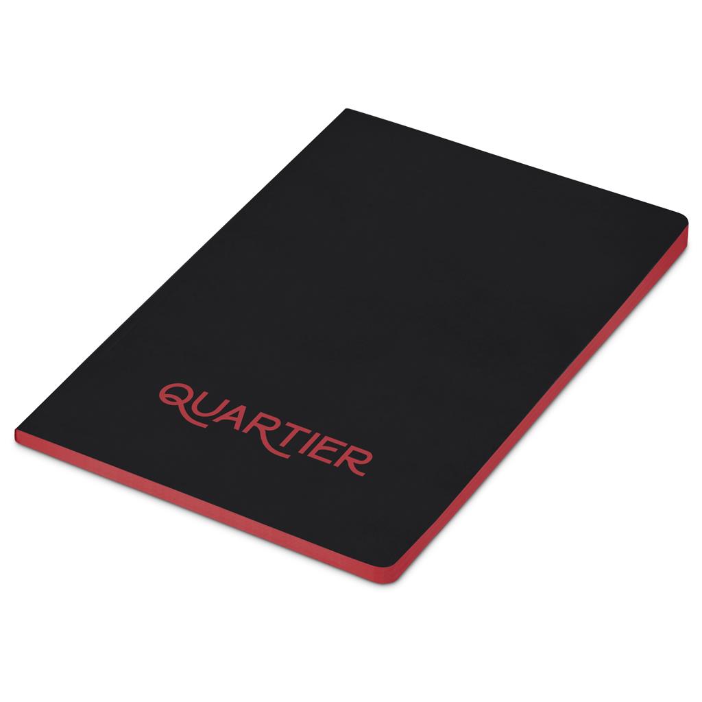 Black and red sports notebook