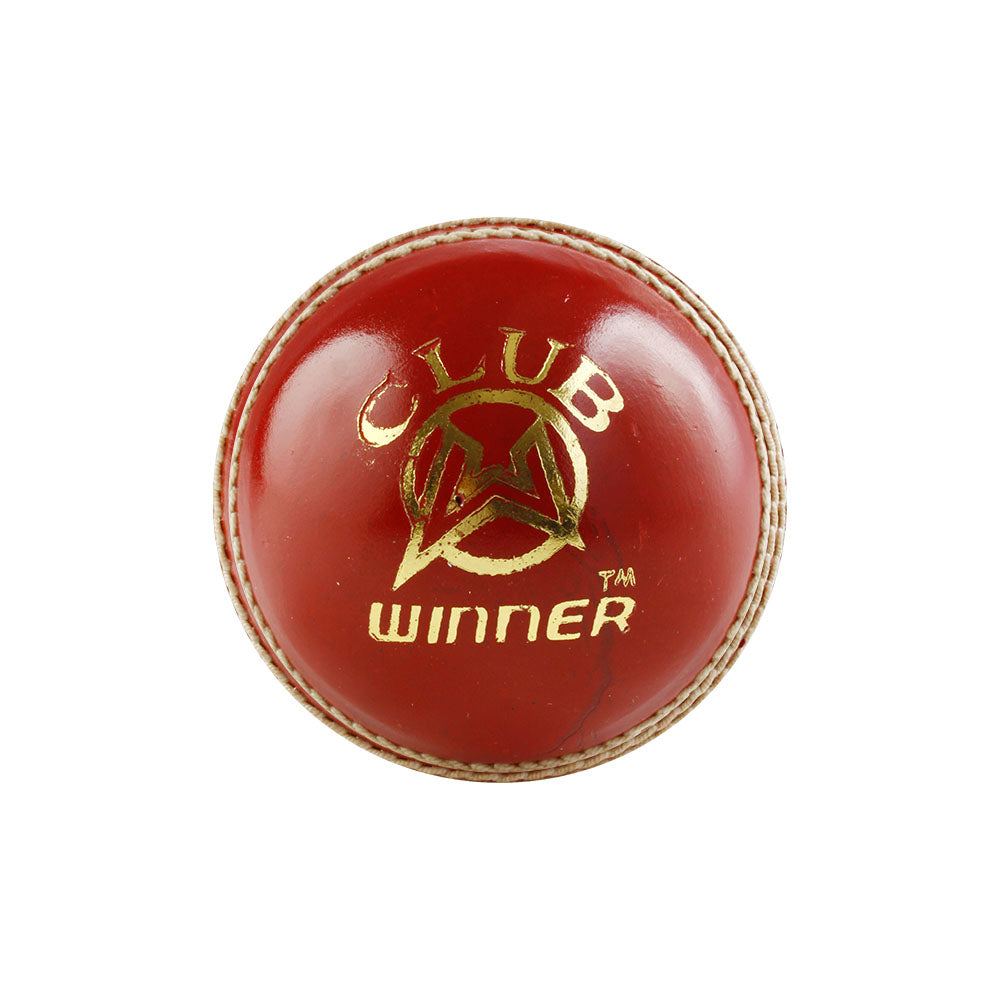 Cricket Ball (Club) (Red) (2 Piece)