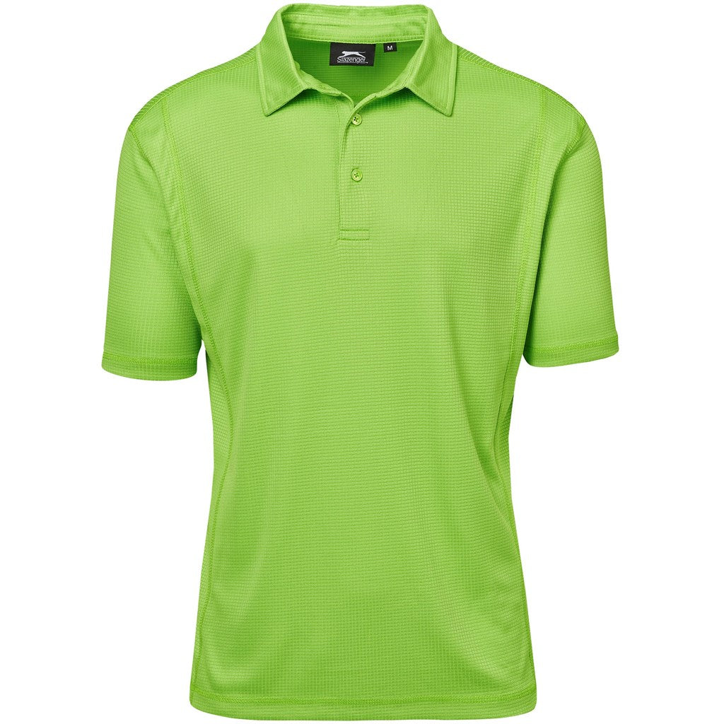 Green polo shirt on a white background

