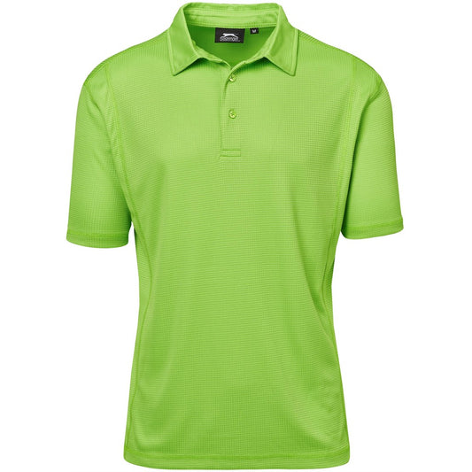 Green polo shirt on a white background

