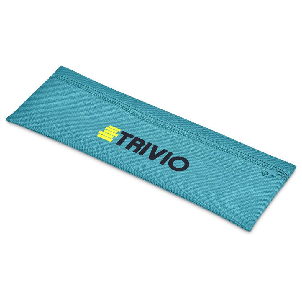 Teal resistance band with 'TRIVIO' logo on a white background

