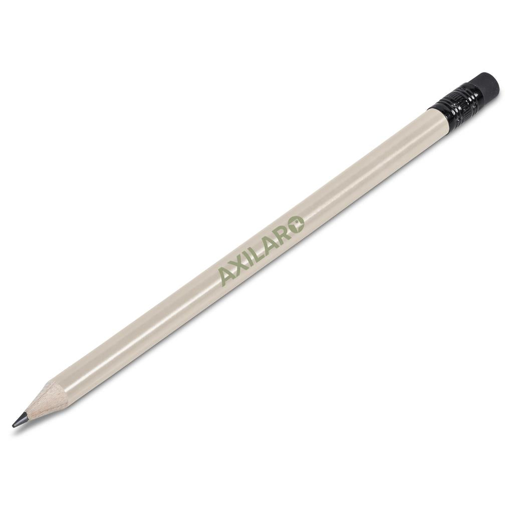Pencil with 'Axilar' branding on a white background


