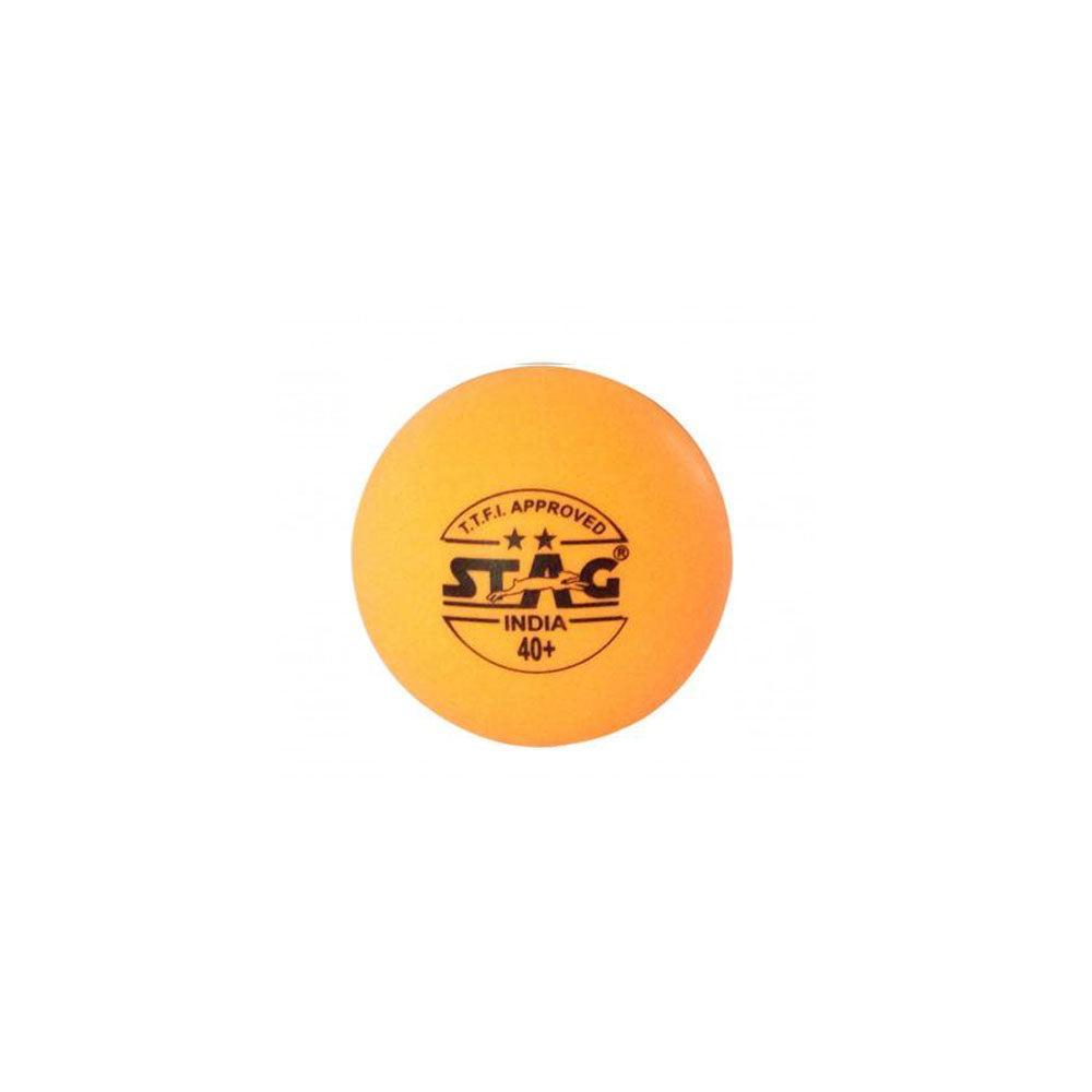 Table Tennis (Plastic Balls) (Stag 2 Star) (3 Per Box) (40Mm) (Orange)