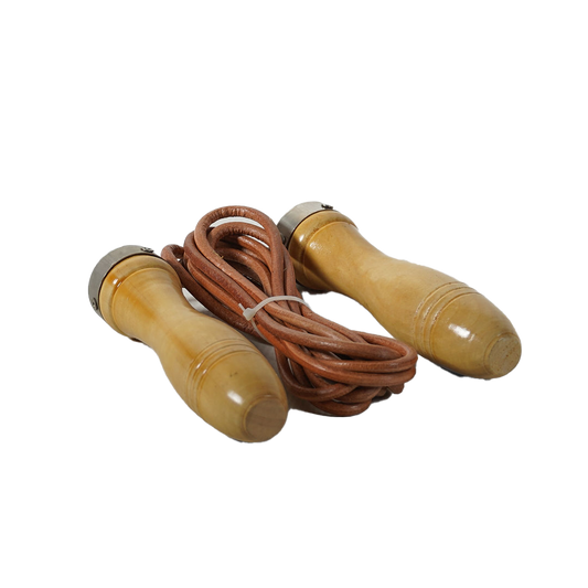 Wooden Handle Skipping Rope Leather